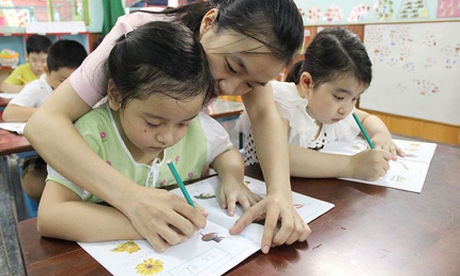 Biết chữ thành tiêu chuẩn 'tốt nghiệp' mầm non